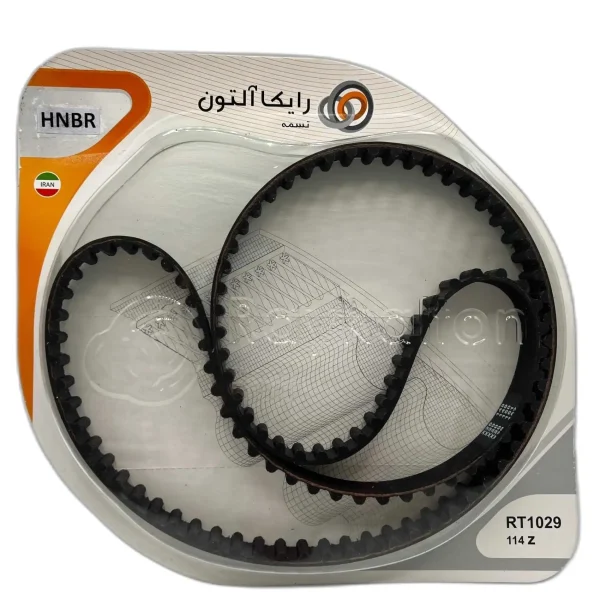 تسمه تایم رایکالتون 114 دندانه HNBR مناسب برای پژو 405 و پارس و سمند - Image 3